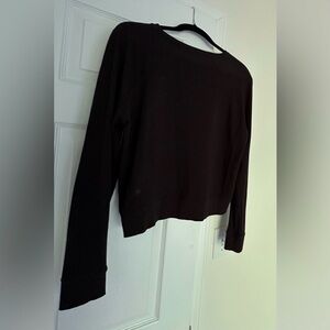 lululemon athletica Black Crew Neck Sweater